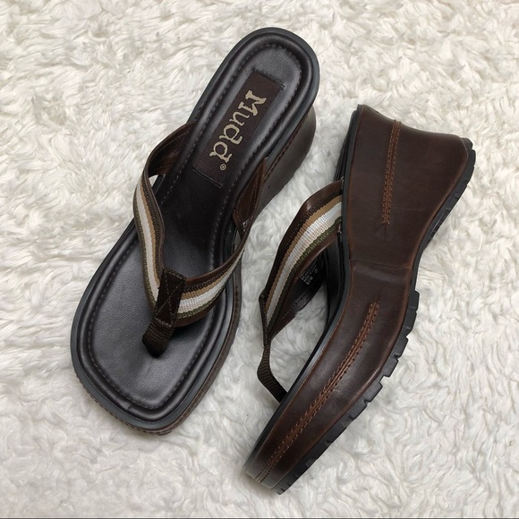 Vintage 90s Mudd Tuscan Platform Chunky Sandal 9.5 - Picture 4 of 15